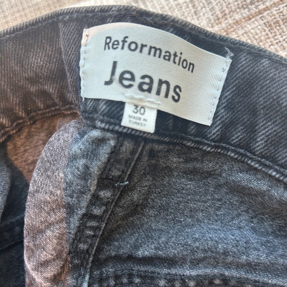 Reformation Black Boyfriend Jeans - Picture 5 of 8